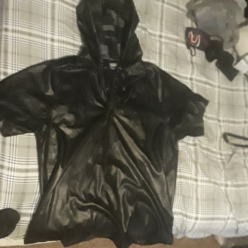 Rock smith leather hooded tee